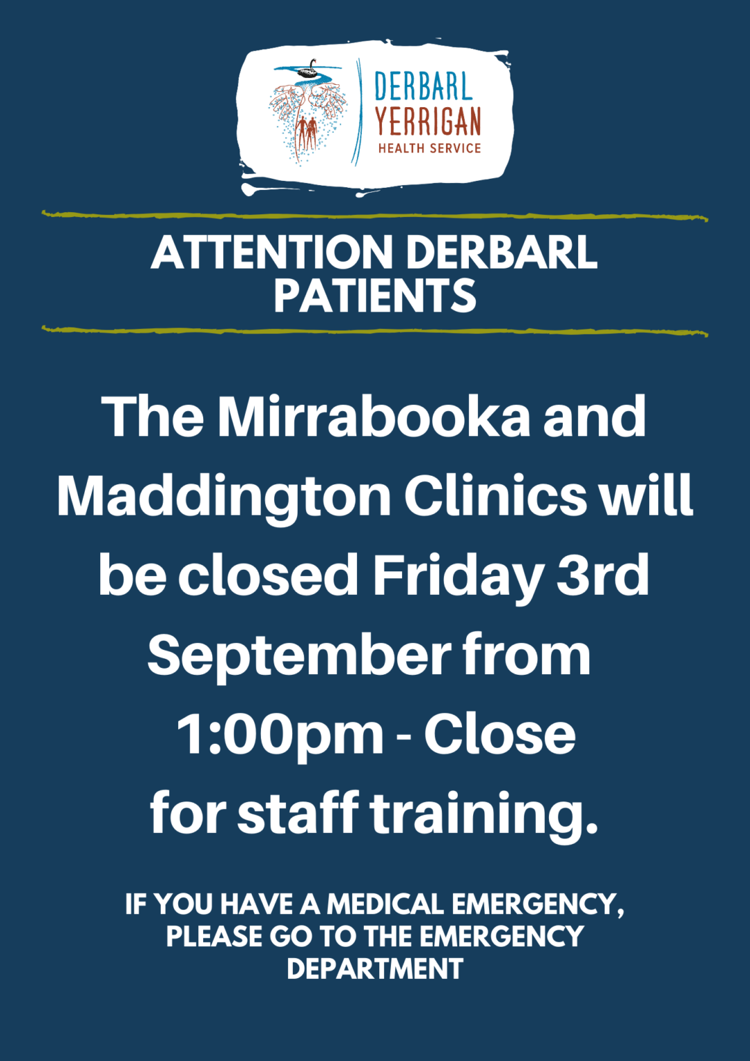 Mirrabooka and Maddington Clinics Closure • Derbarl Yerrigan