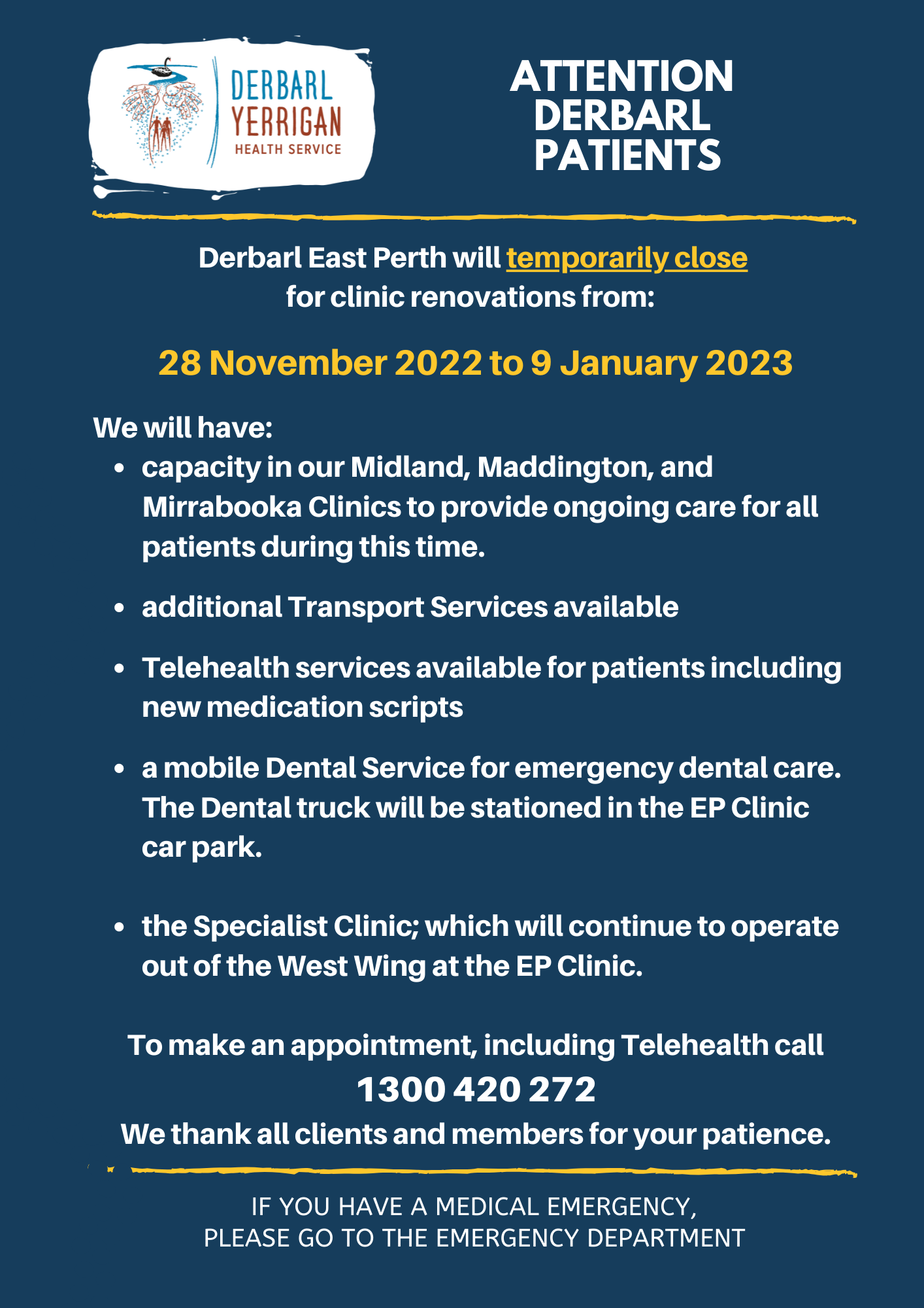 east-perth-clinic-closure-derbarl-yerrigan-aboriginal-medical